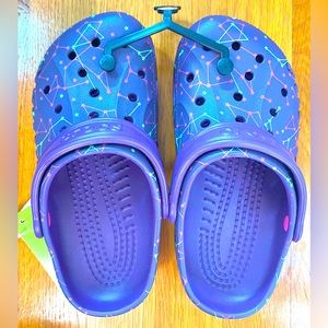 Real Crocs Galaxy glow-in-the-dark brand new